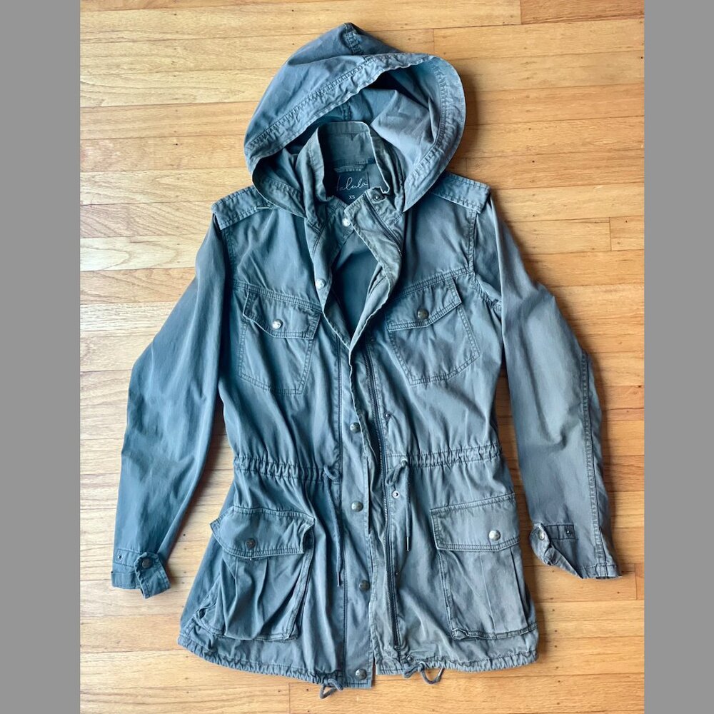 Aritzia Talula Trooper Military Jacket Olive Green